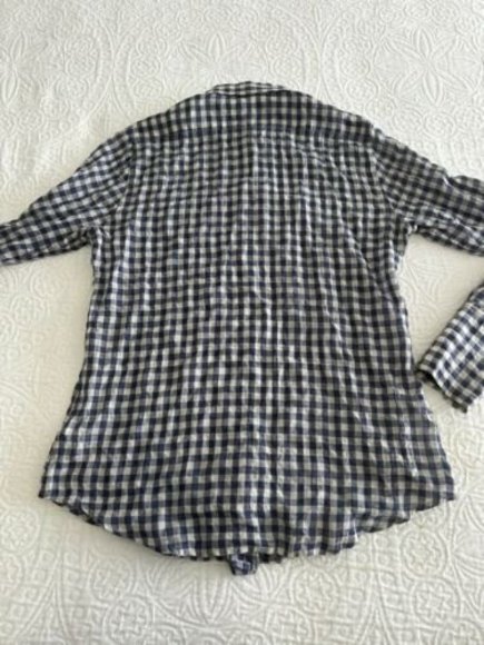 nili lotan button down xs blue shirt - Picture 7 of 7